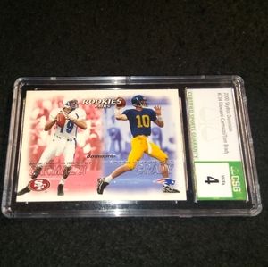 2000 Skybox Dominion Rookie Tom  Brady Graded CSG 4